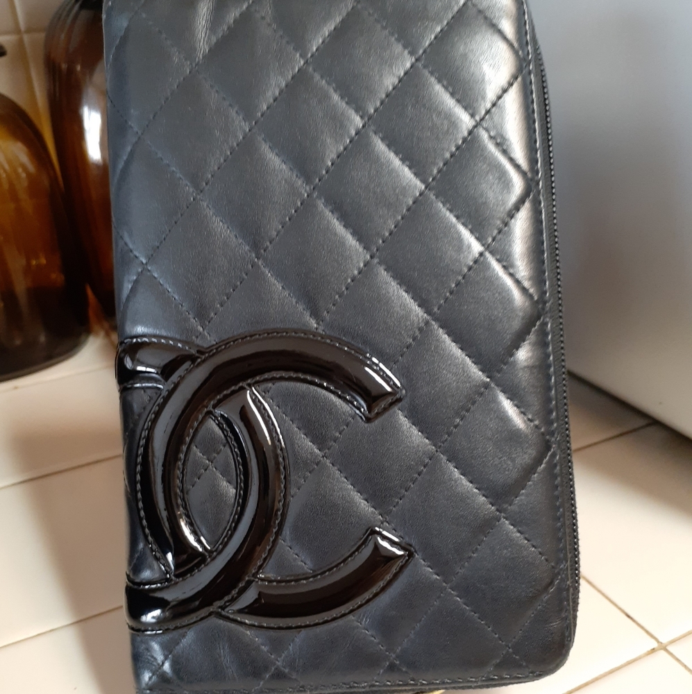 Chanel Zippy Wallet Cambon Lamb skin
